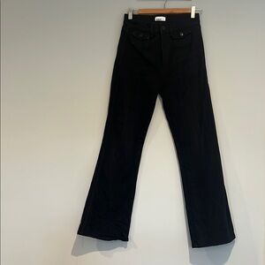 ASKK NY Black Flare Wide Leg Jeans